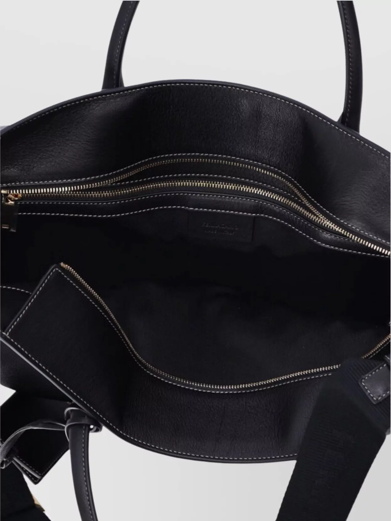 Ferragamo Tote Bag With Detachable Strap And Metal Feet