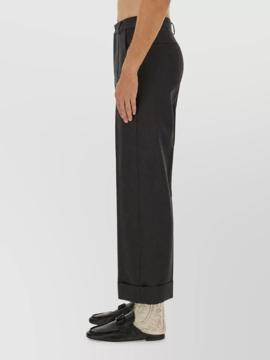 Valentino Virgin Wool Tailored Trousers