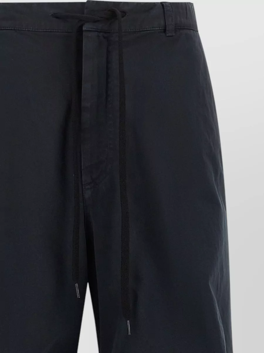 Mm6 Maison Margiela Cotton Draped Wide-Leg Trousers
