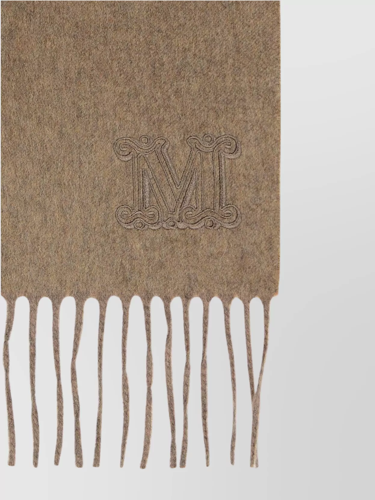 Max Mara 'Wsdalia' Cashmere Scarf Fringed Edges