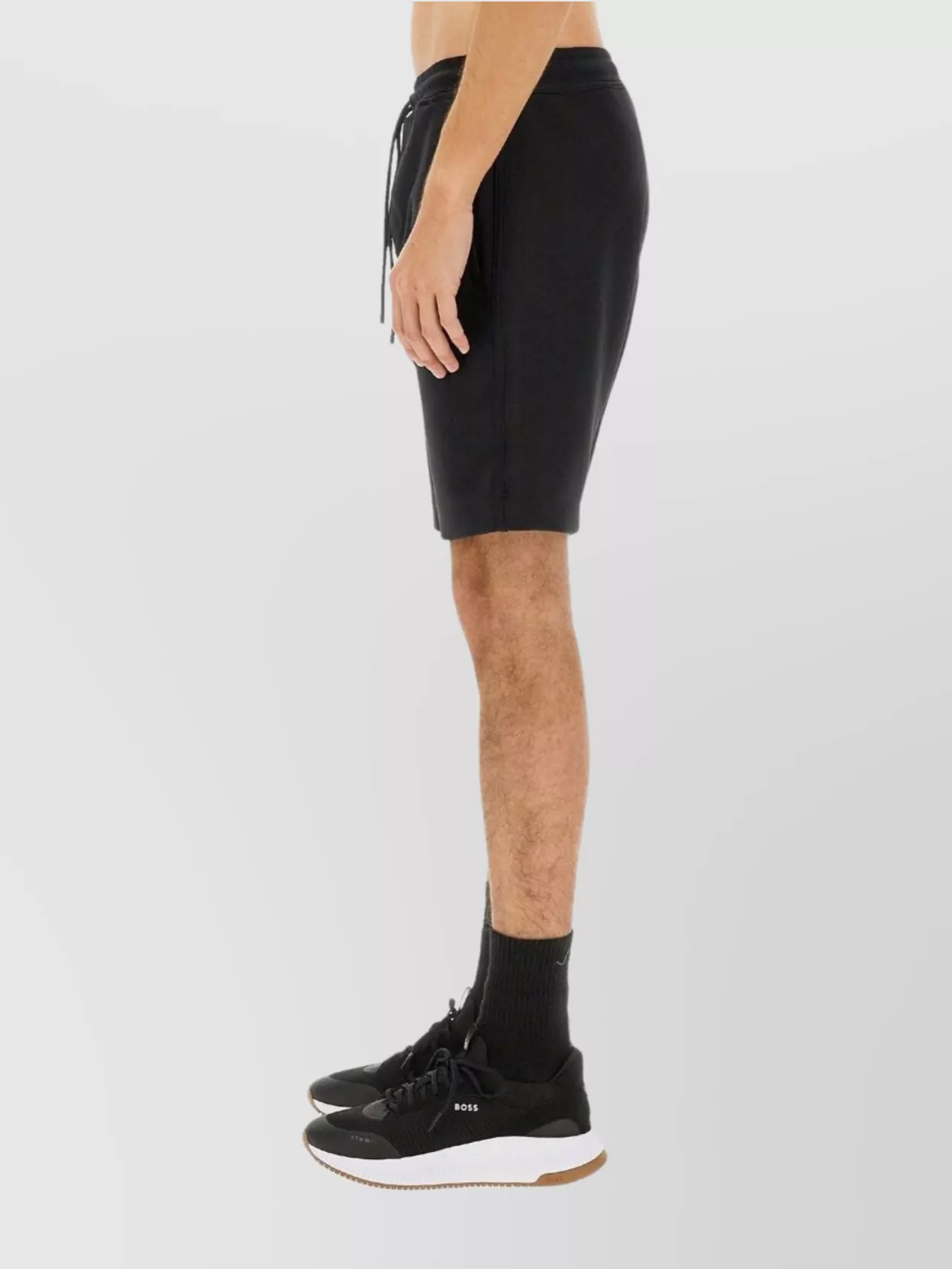 Shop Hugo Boss Bermuda Shorts With Elastic Waistband And Pockets