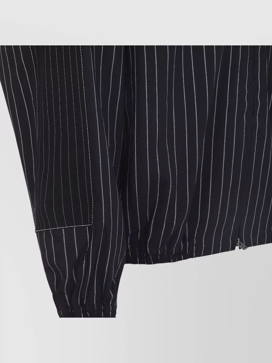 Acne Studios Striped Jacket High Collar Elasticated Cuffs