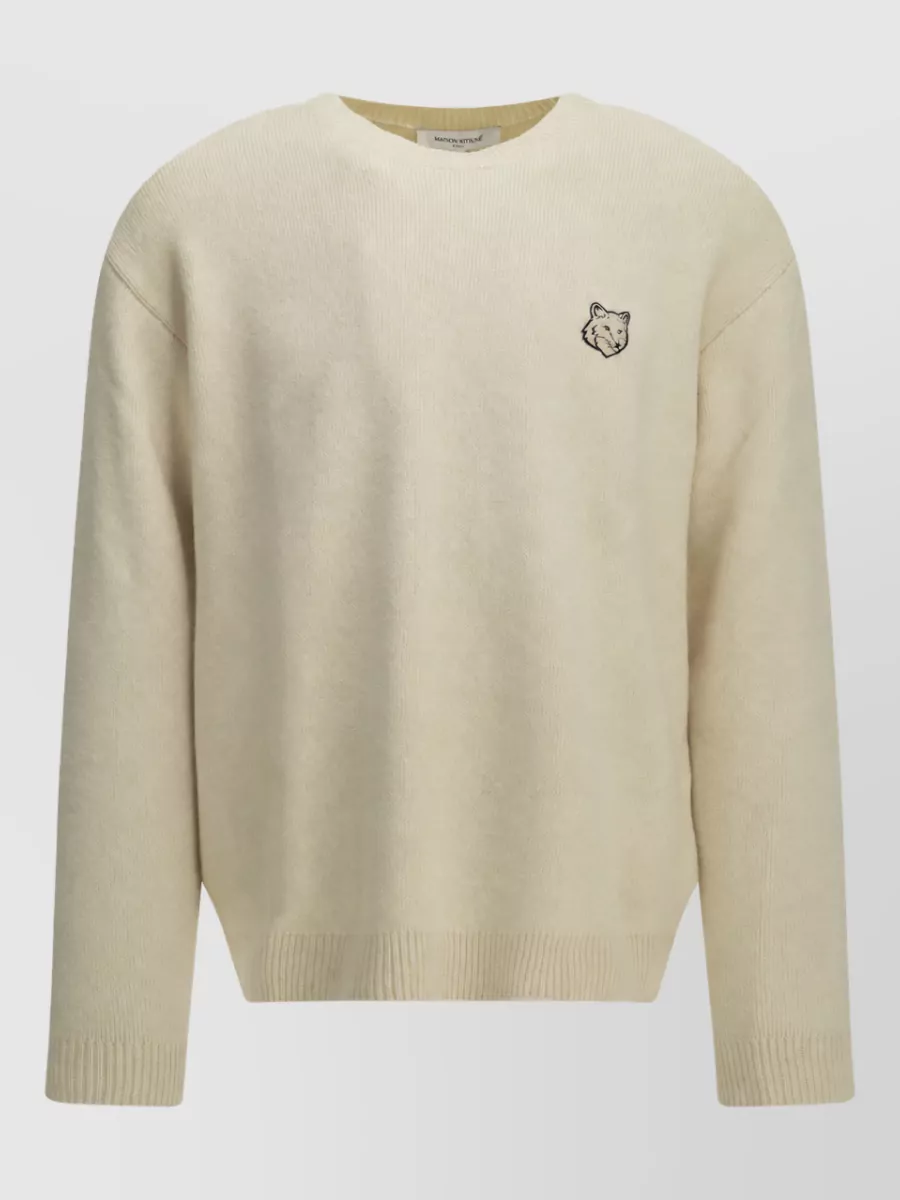 Maison Kitsuné wool crew-neck sweater