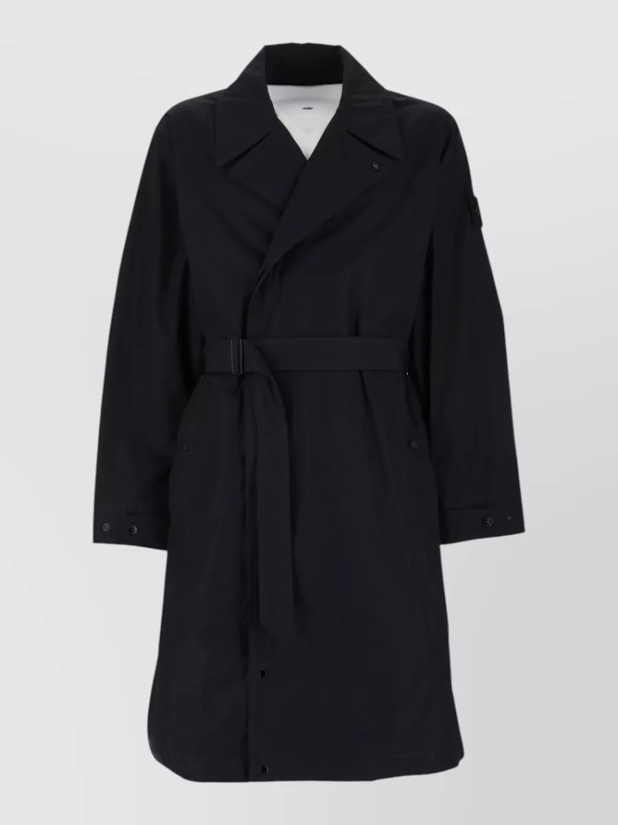 Stone Island cotton belted trench coat