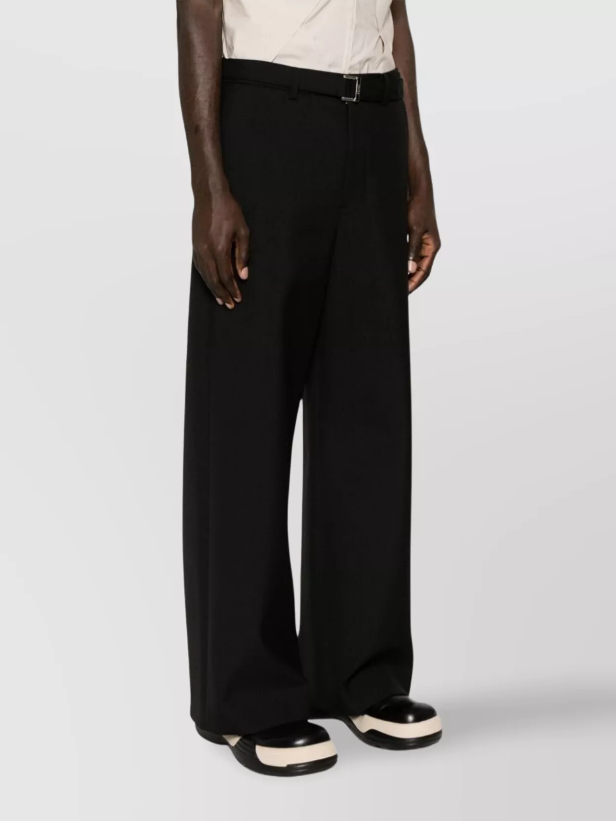 Sacai Bonding Pants Wide Leg