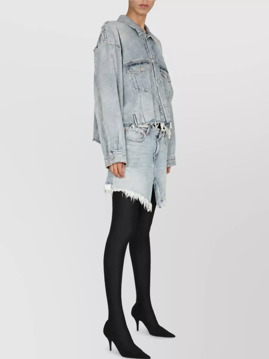 Balenciaga Cotton High-Rise Mini Skirt