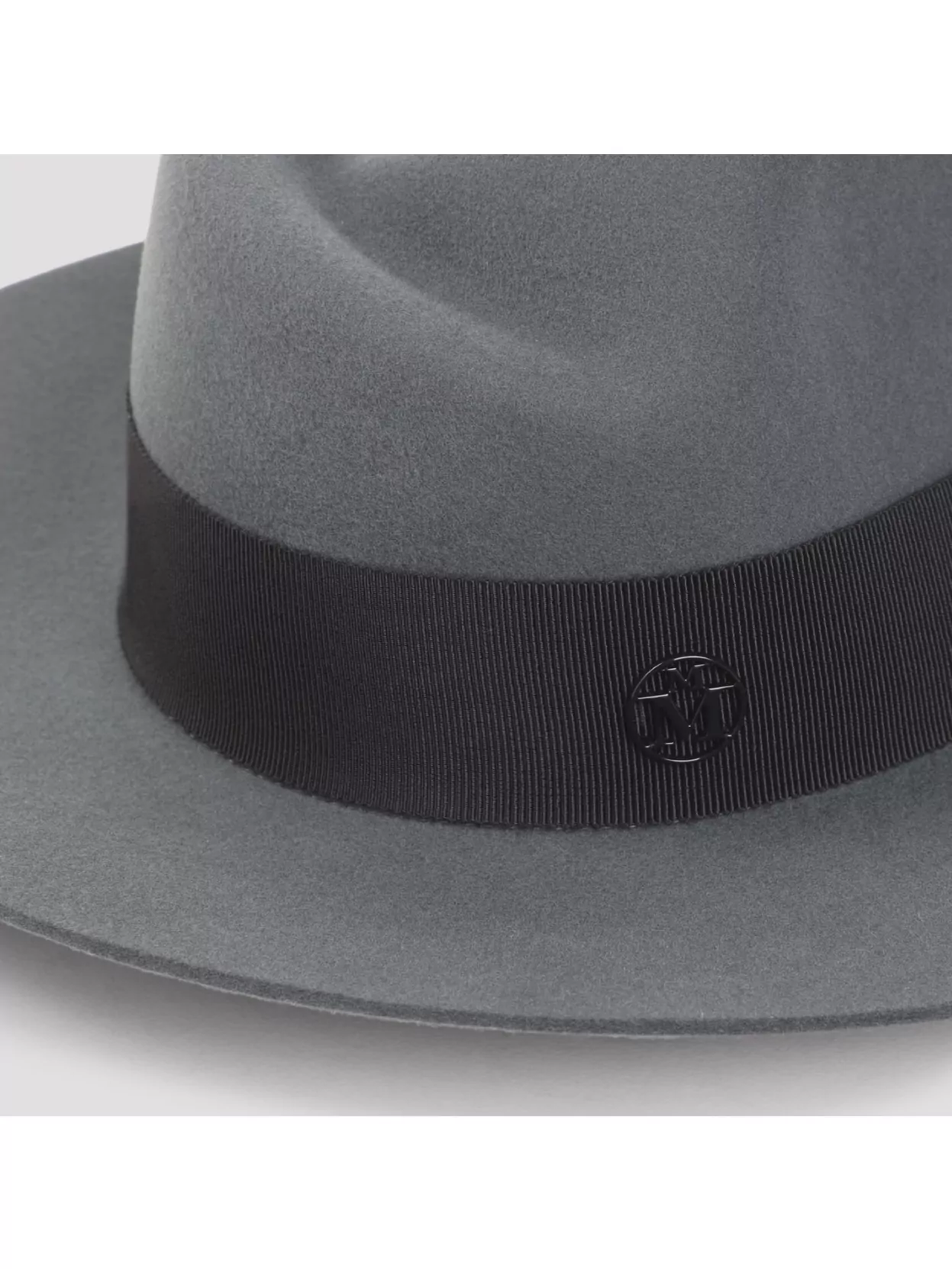 Maison Michel Wide Brim Hat Grosgrain Ribbon