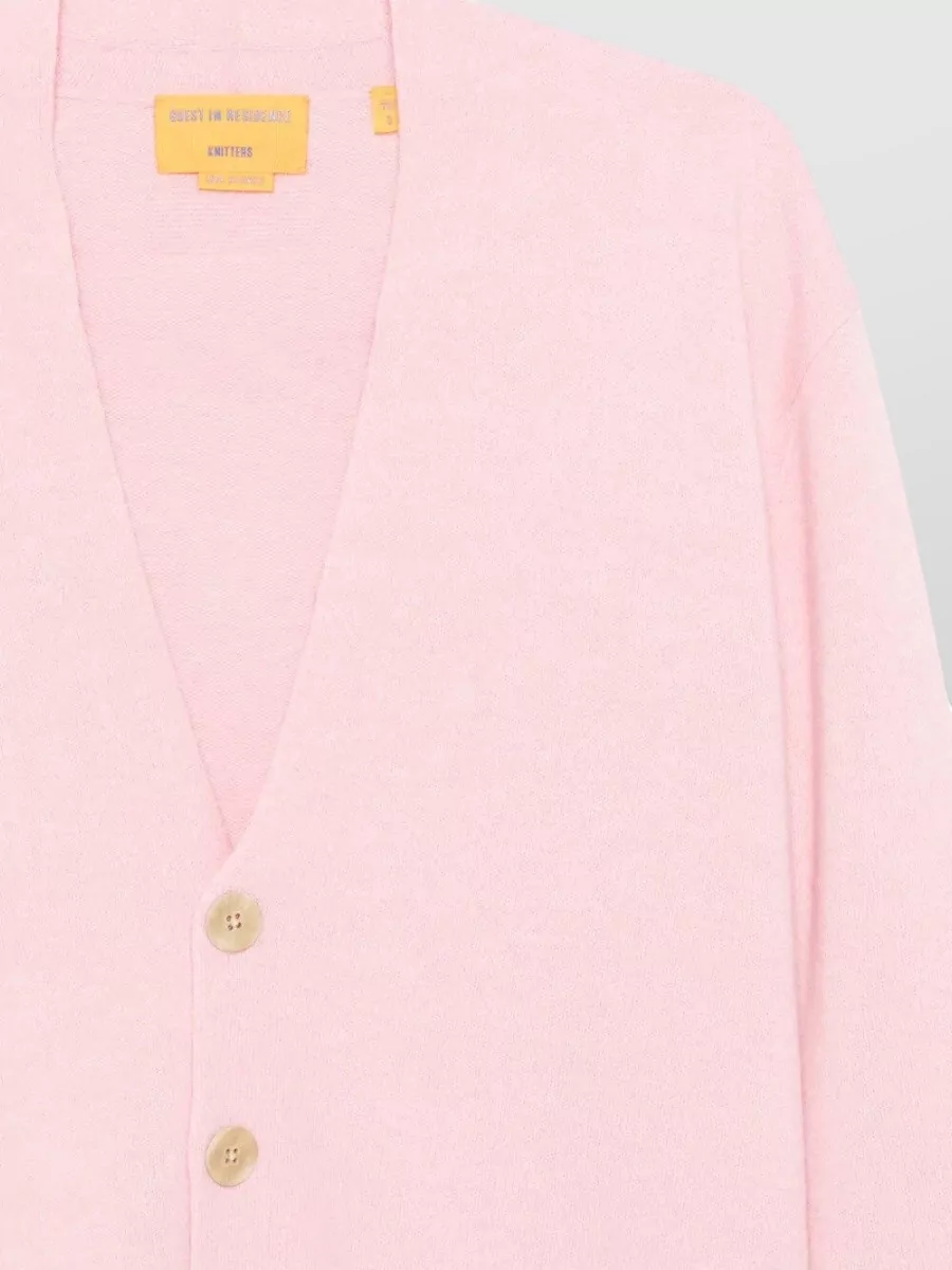 Guest In Residence Cashmere Ribbed Cropped Striped Crewneck Sweater