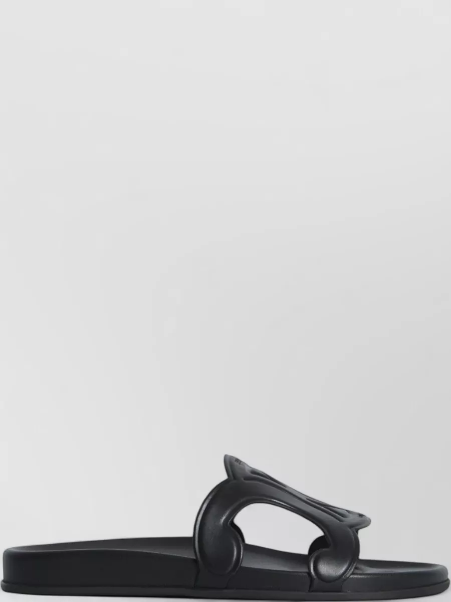 Celine Leather Slide Sandals