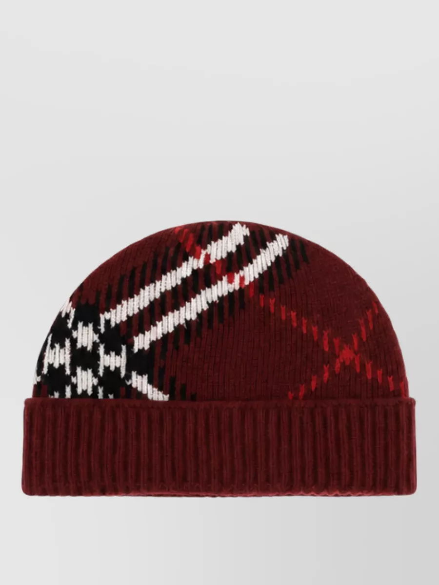 Burberry Cashmere Check Beanie