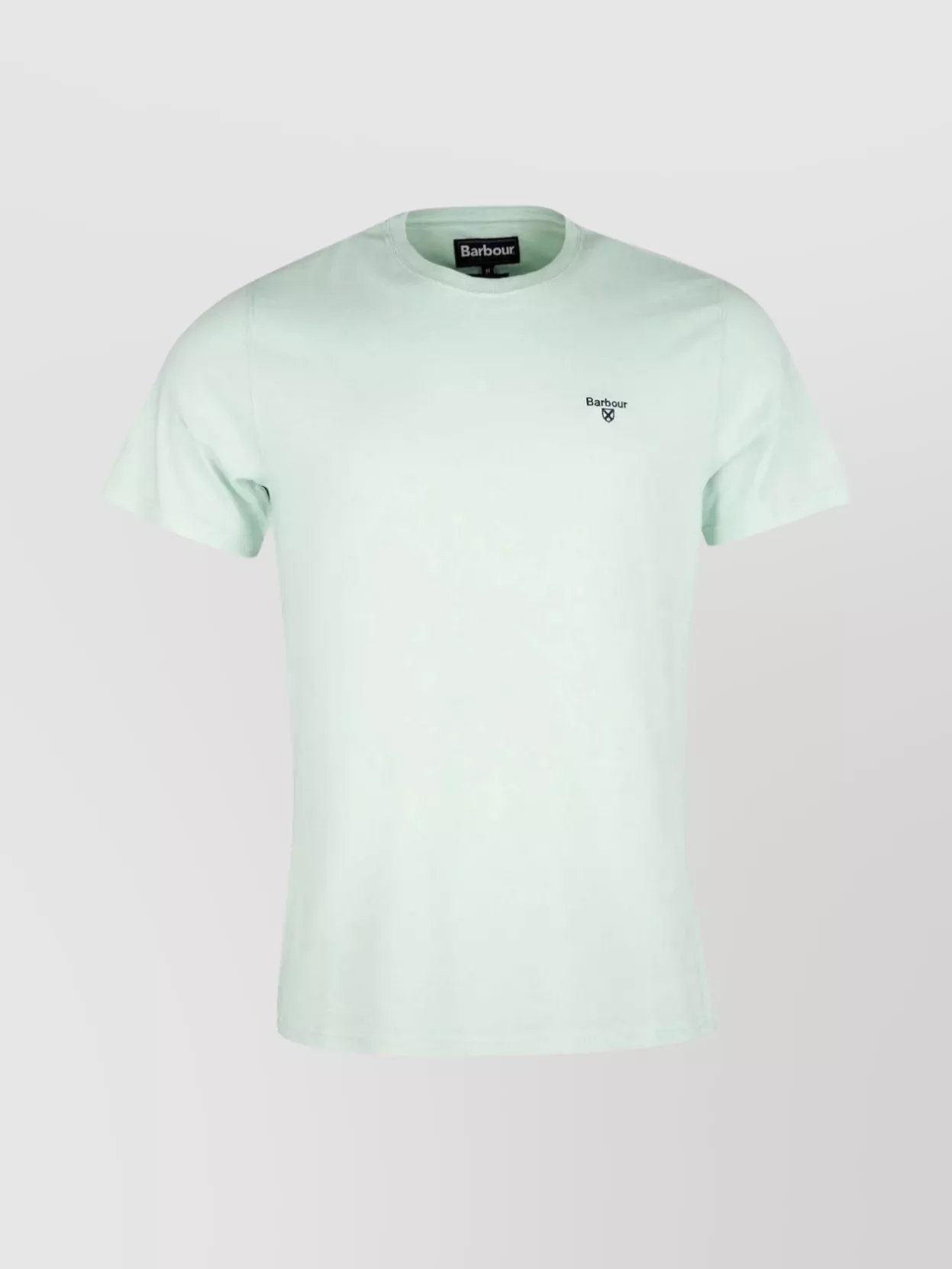 Barbour Crew Neck T-shirt With Short Sleeves For Sports In Green