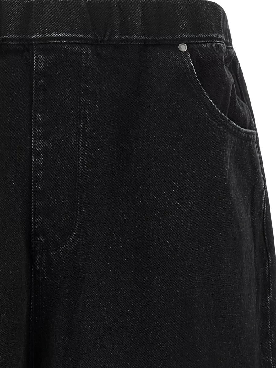 Entire Studios Denim Wide-Leg Bermuda Shorts