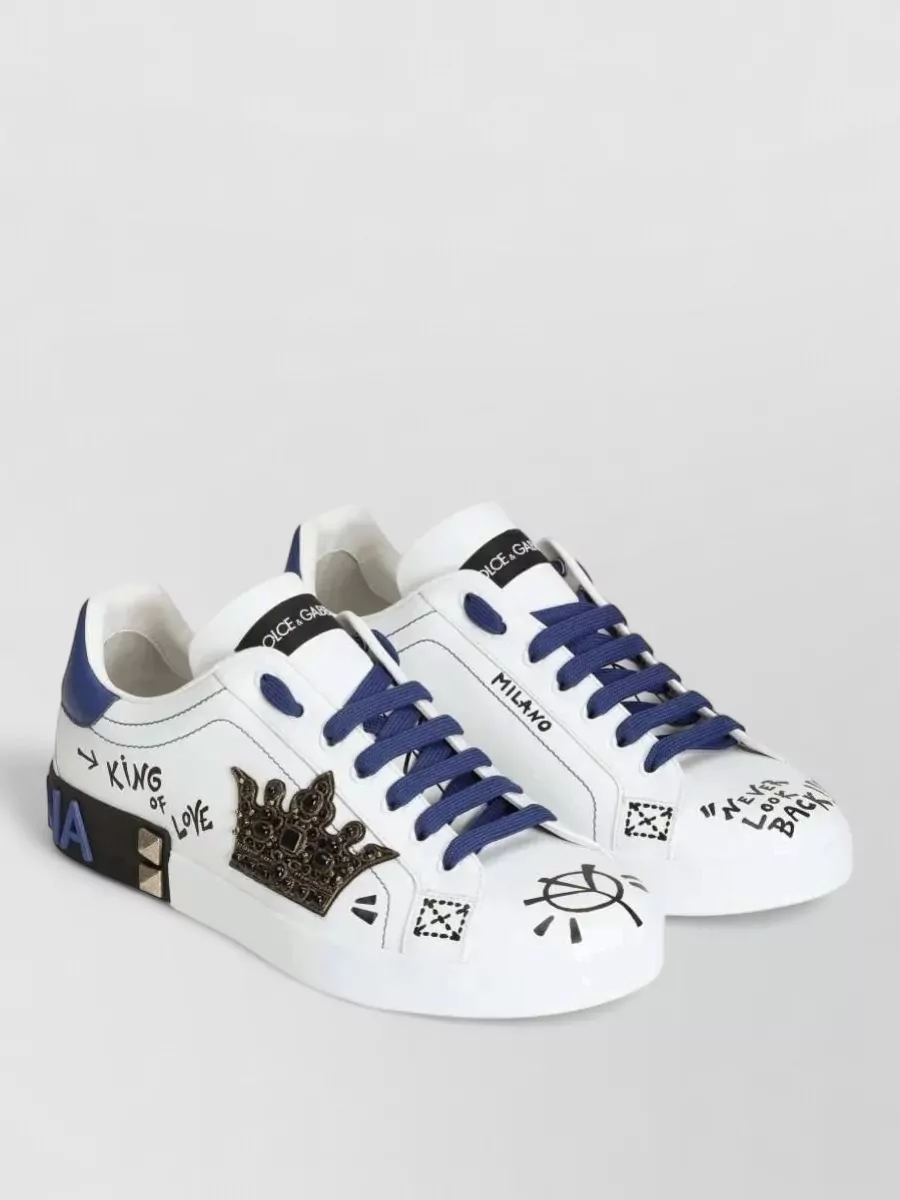 Dolce&Gabbana Leather Low-Top Sneakers