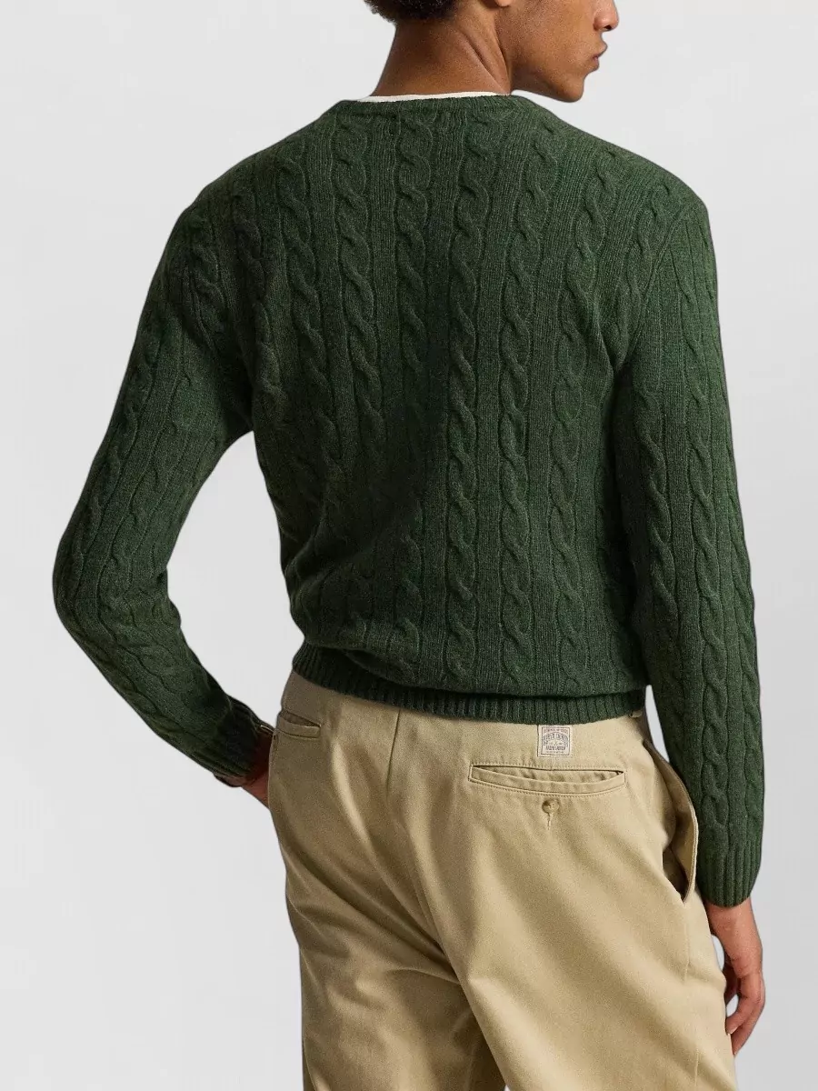 Polo Ralph Lauren Cable-Knit Wool And Cashmere Crewneck Jumper