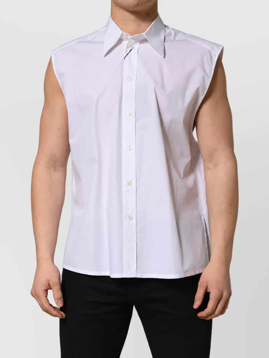 Dolce&Gabbana cotton sleeveless formal shirt