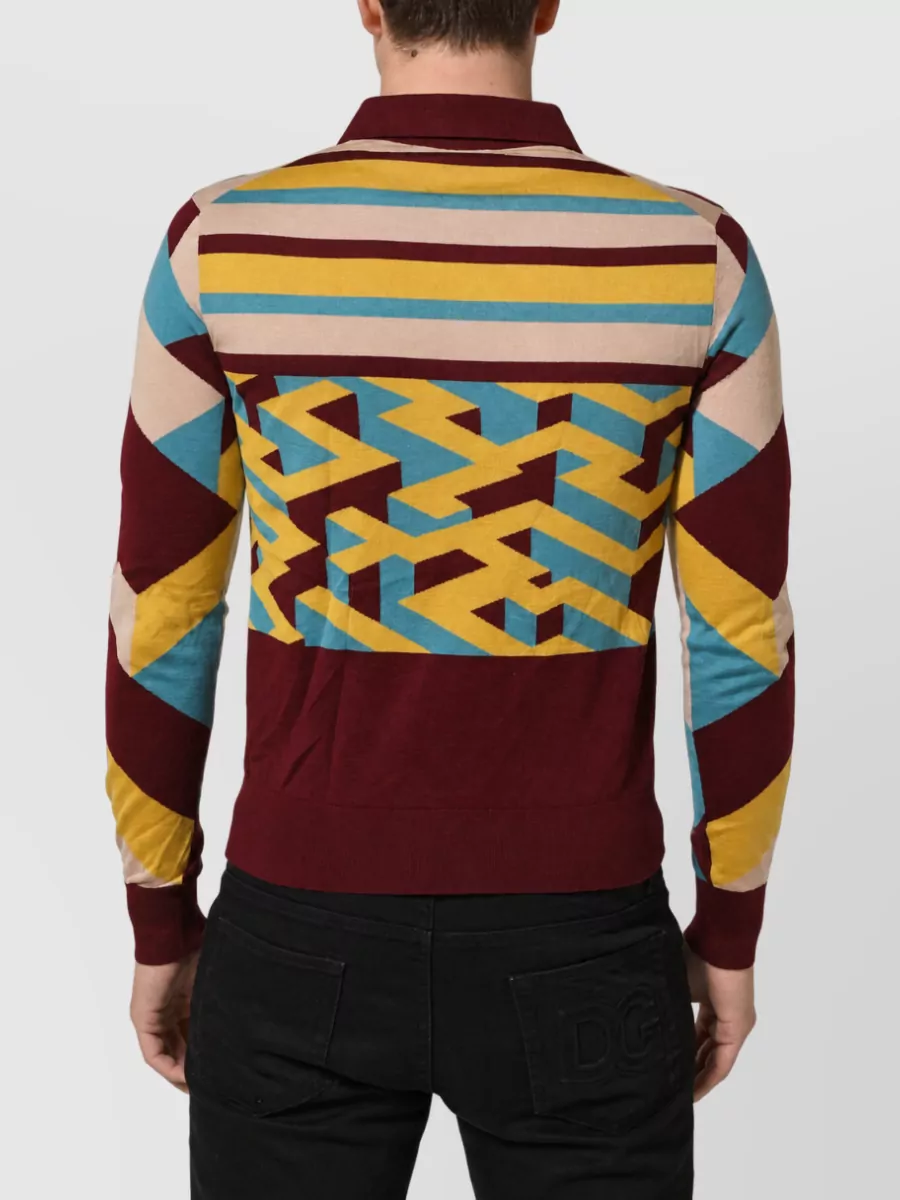 Dolce&Gabbana Cashmere Silk Knitted Polo Shirt