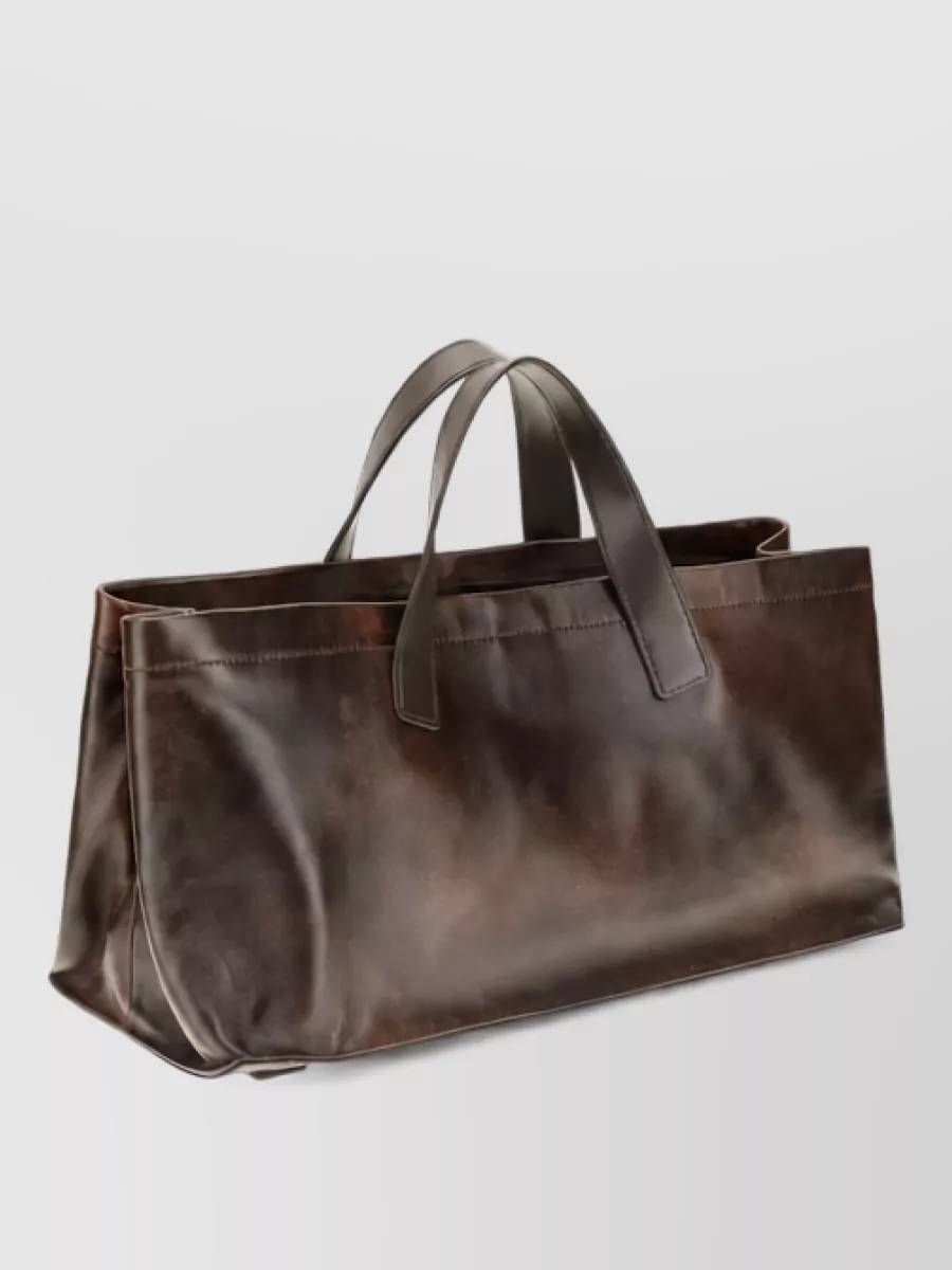 Staud Na Lamb Leather Tote Bag