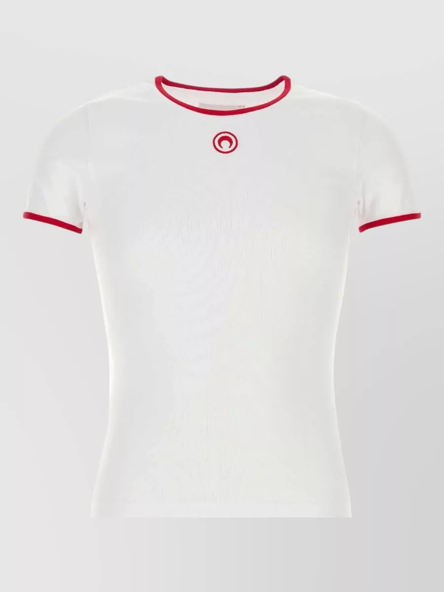 Marine Serre Cotton short-sleeve t-shirt