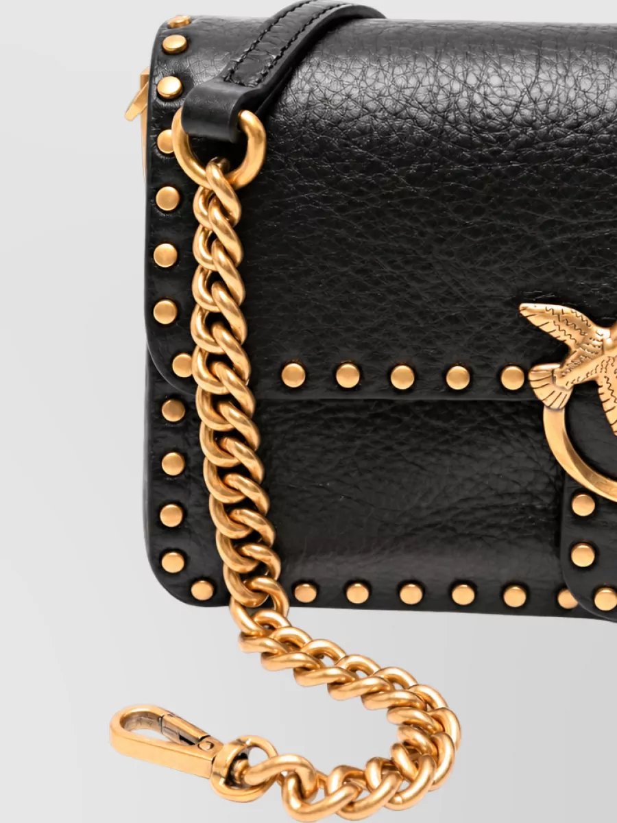 Pinko Love Bag Leather Shoulder Bag