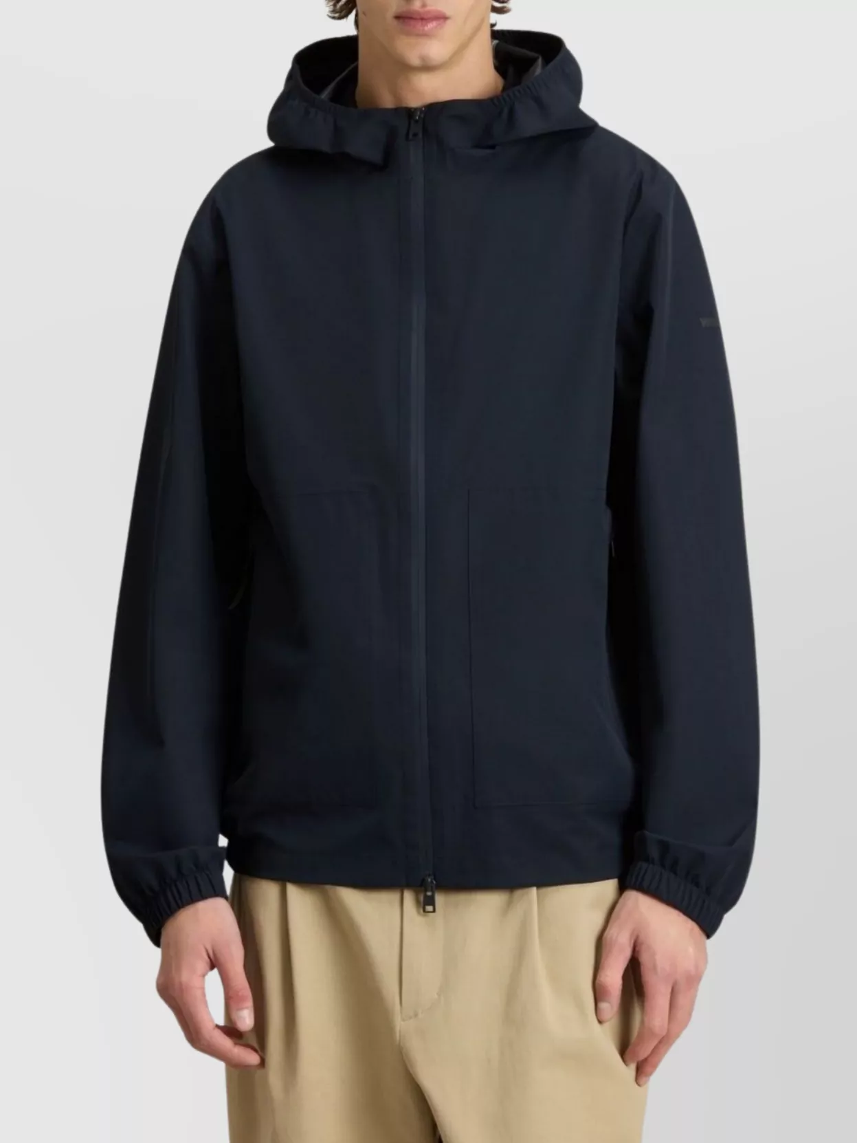 Woolrich Hooded Jacket With Drawstring And Pockets