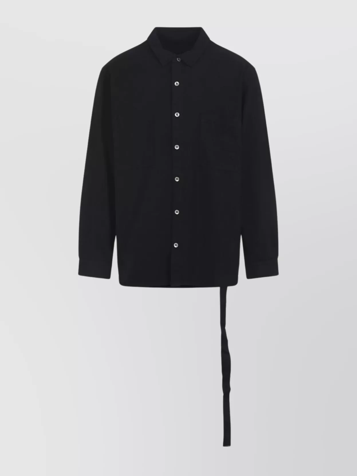 Rick Owens Drkshdw Oversized Shirt With Chest Pockets And Long Sleeves In Black