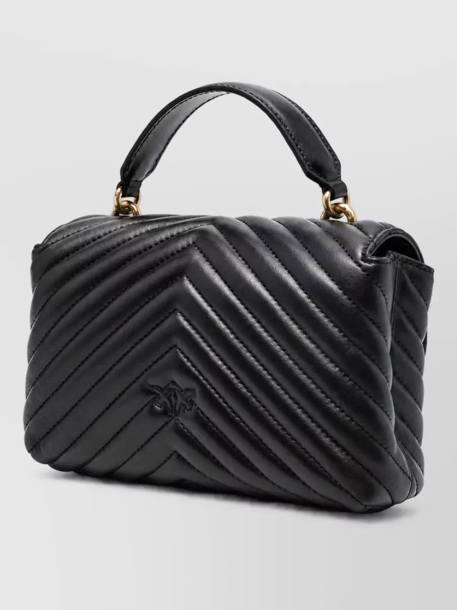Pinko Love Bag Puff Leather Clutch Bag
