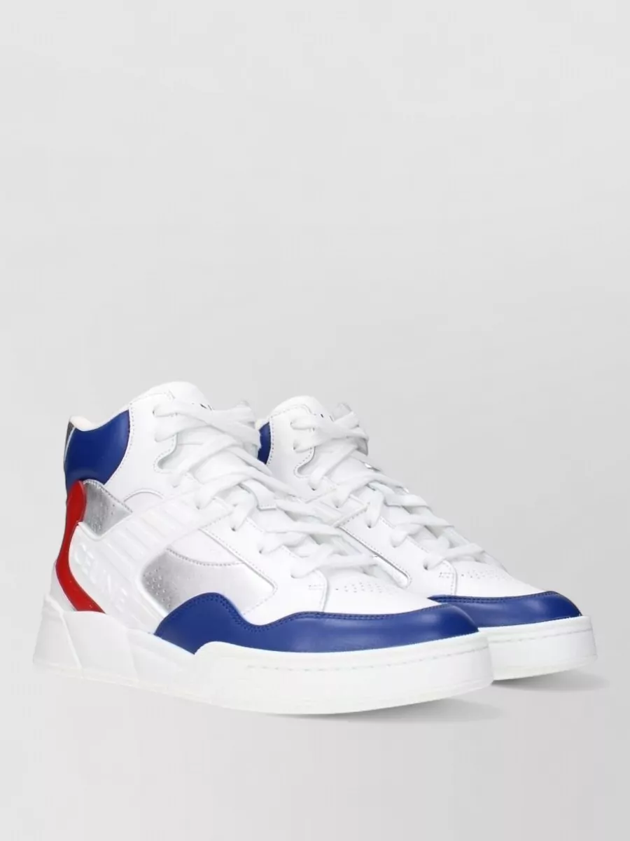 Celine Leather High-Top Sneakers