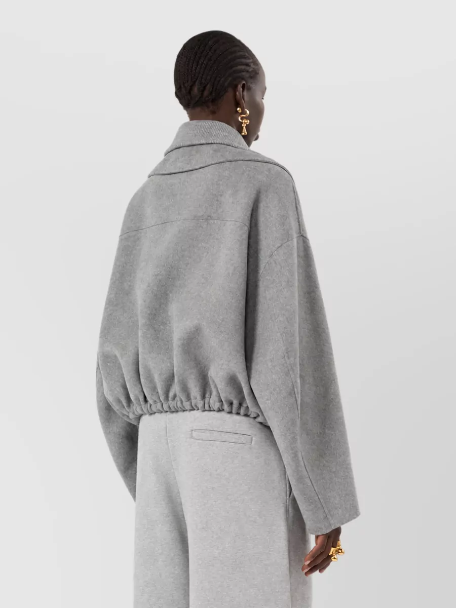 Sportmax Virgin Wool Oversized Bomber Jacket