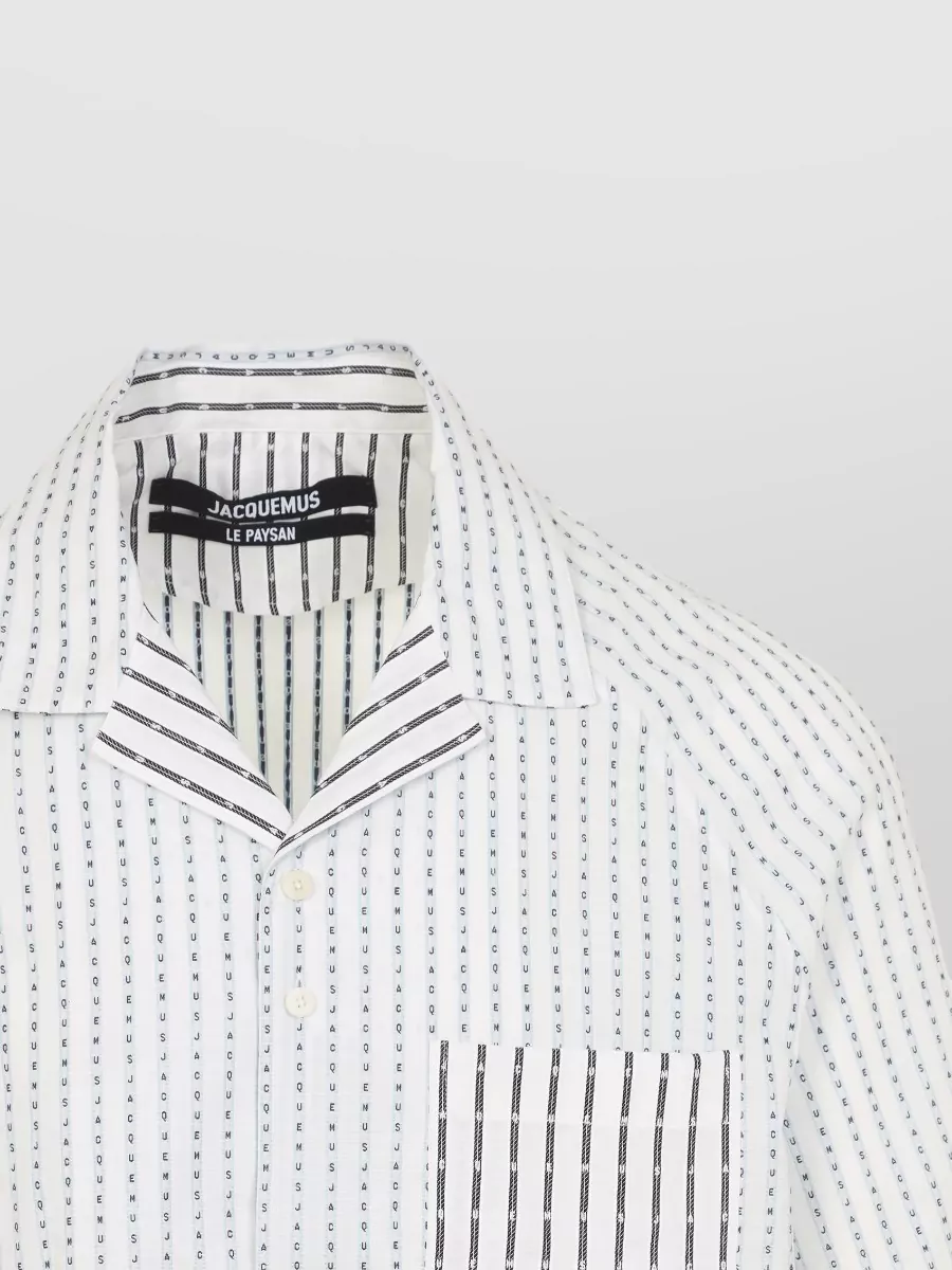 Jacquemus Striped Bowling Cotton Shirt