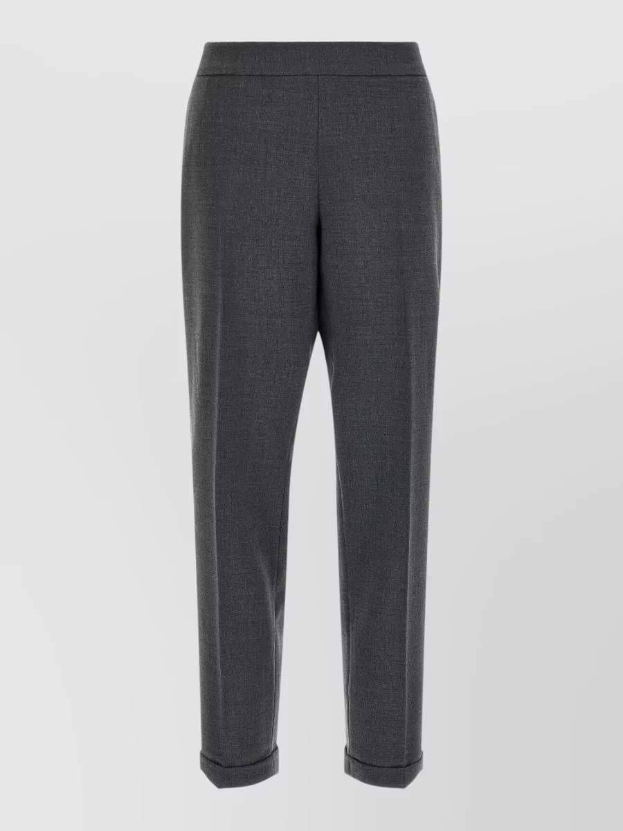 Alberto Biani cropped tapered suit trousers