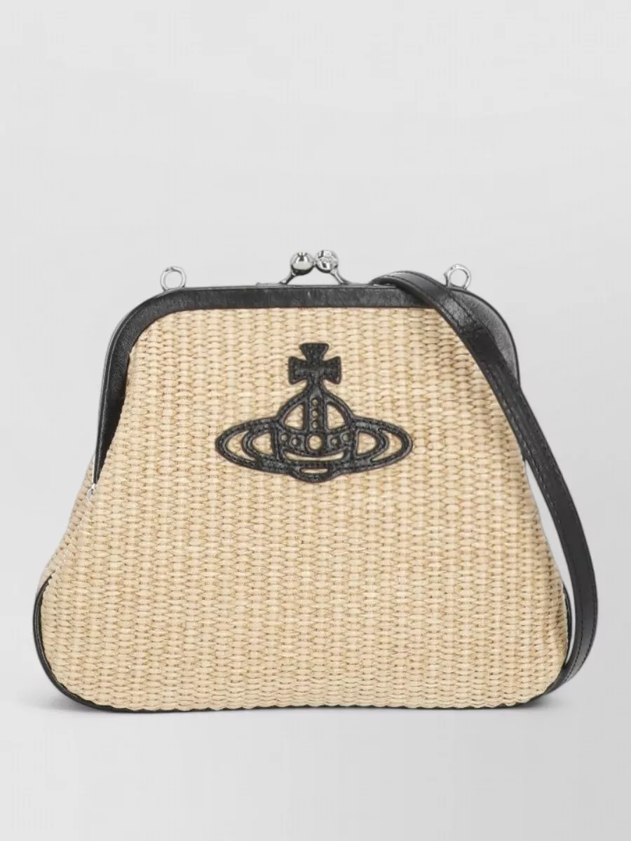 Vivienne Westwood vivienne raffia clutch bag
