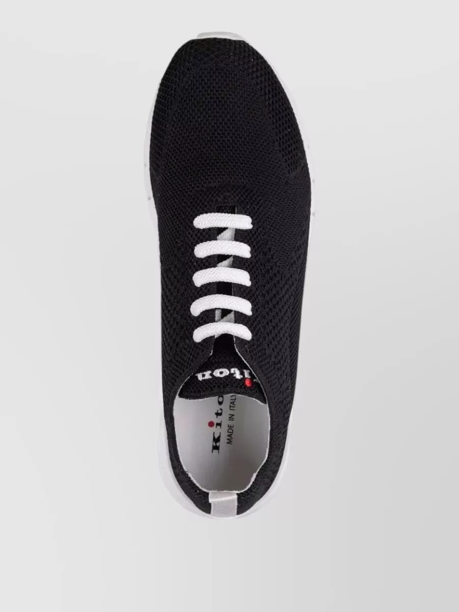 Kiton Textured Low-Top Sneakers