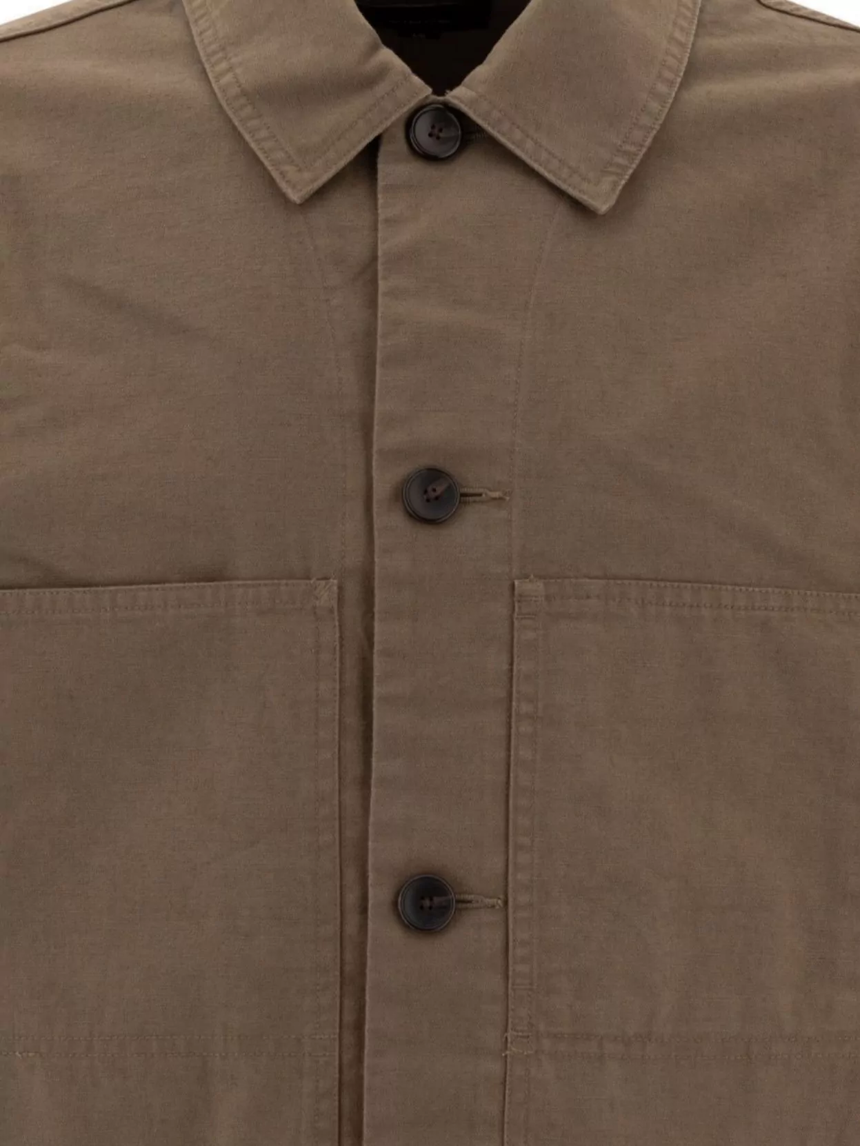 Vince Collared Design Large Pockets Long Sleeves