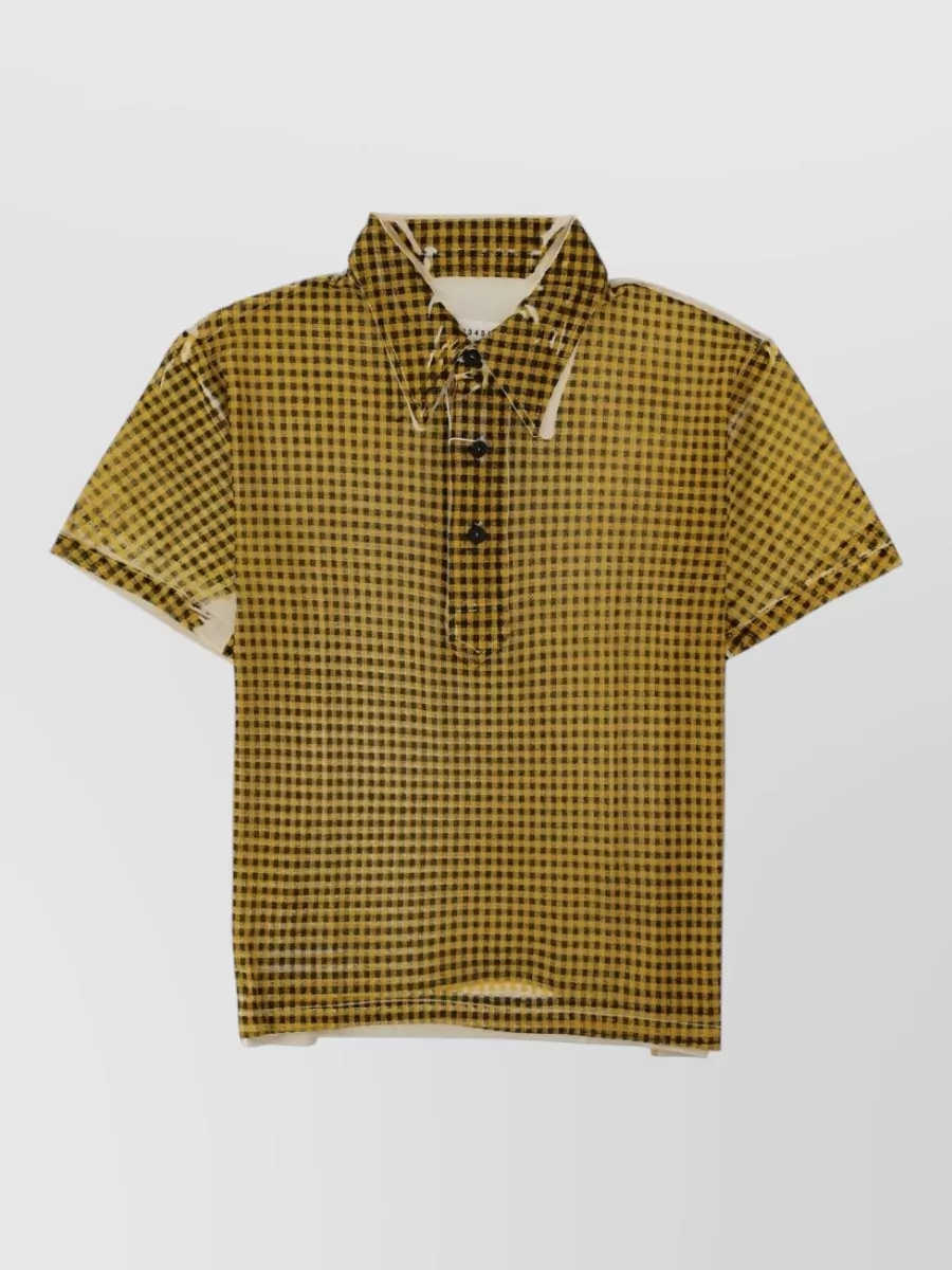 Maison Margiela printed polo top