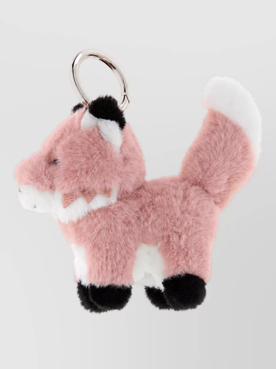 Maison Kitsuné faux fur bag charm