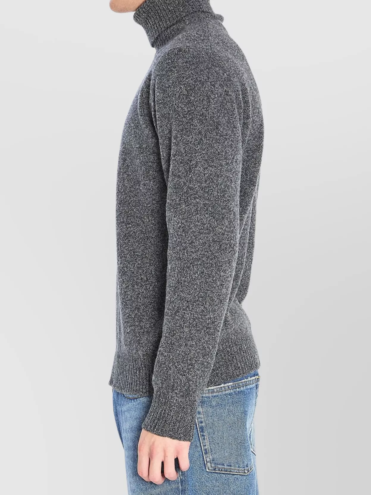 Roberto Collina Ribbed High Collar Turtleneck Sweater
