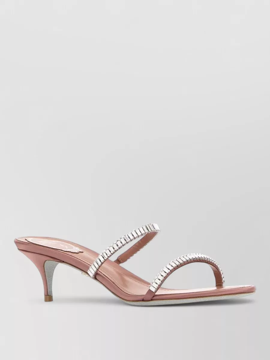 Rene Caovilla Satin Mules