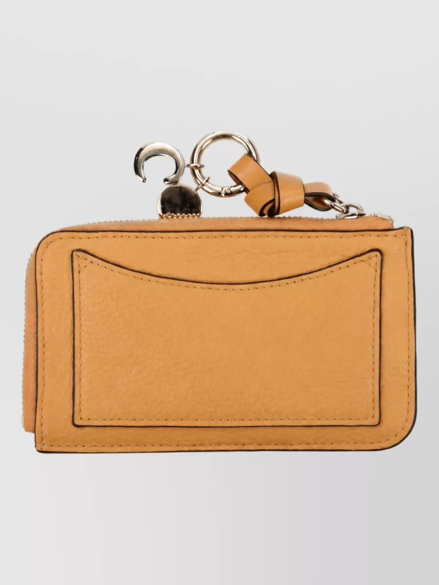 Chloé leather coin purse keyring