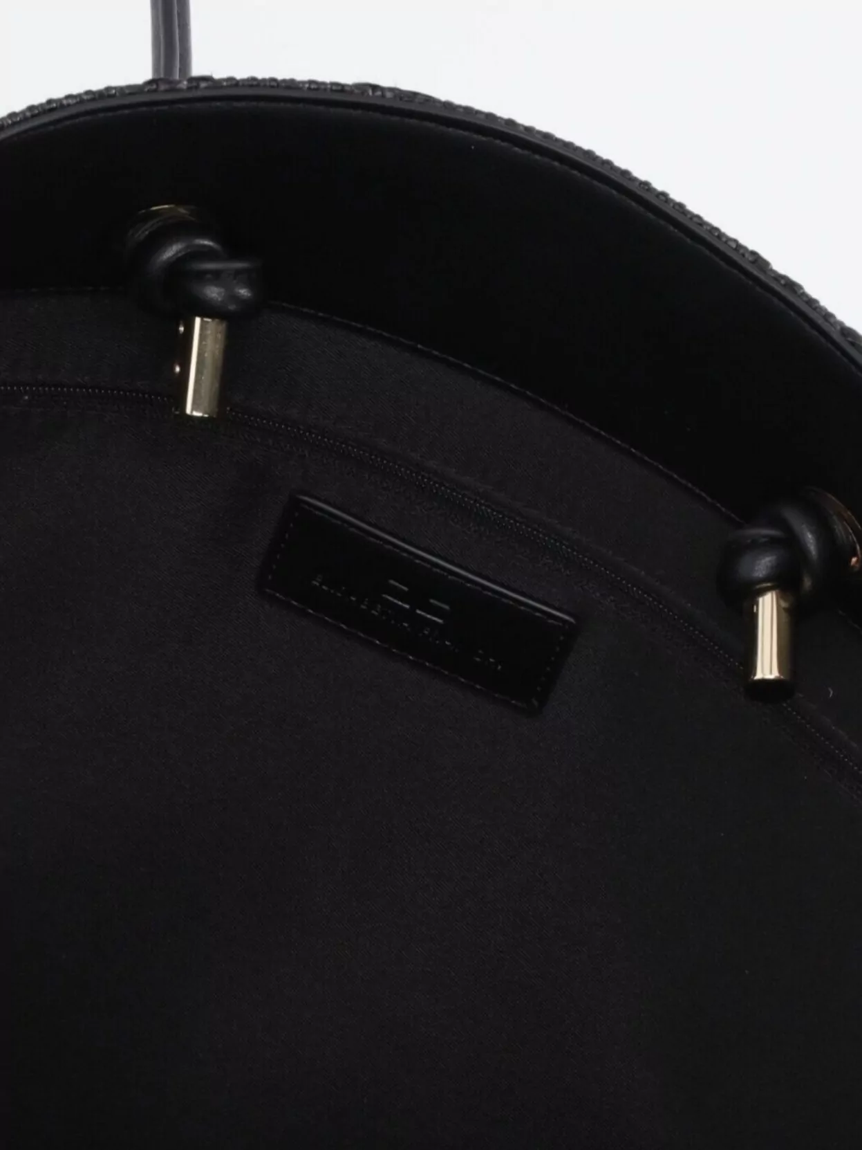 Elisabetta Franchi Eyelet Textured Tote Bag Handles