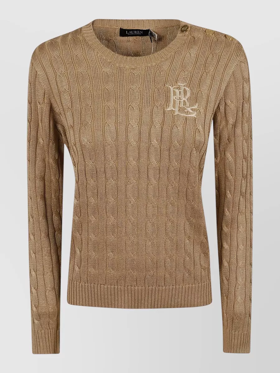 Lauren Ralph Lauren cable-knit slim-fit sweater