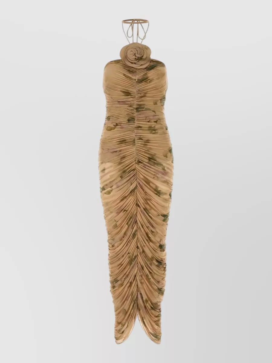 Magda Butrym printed halterneck maxi dress