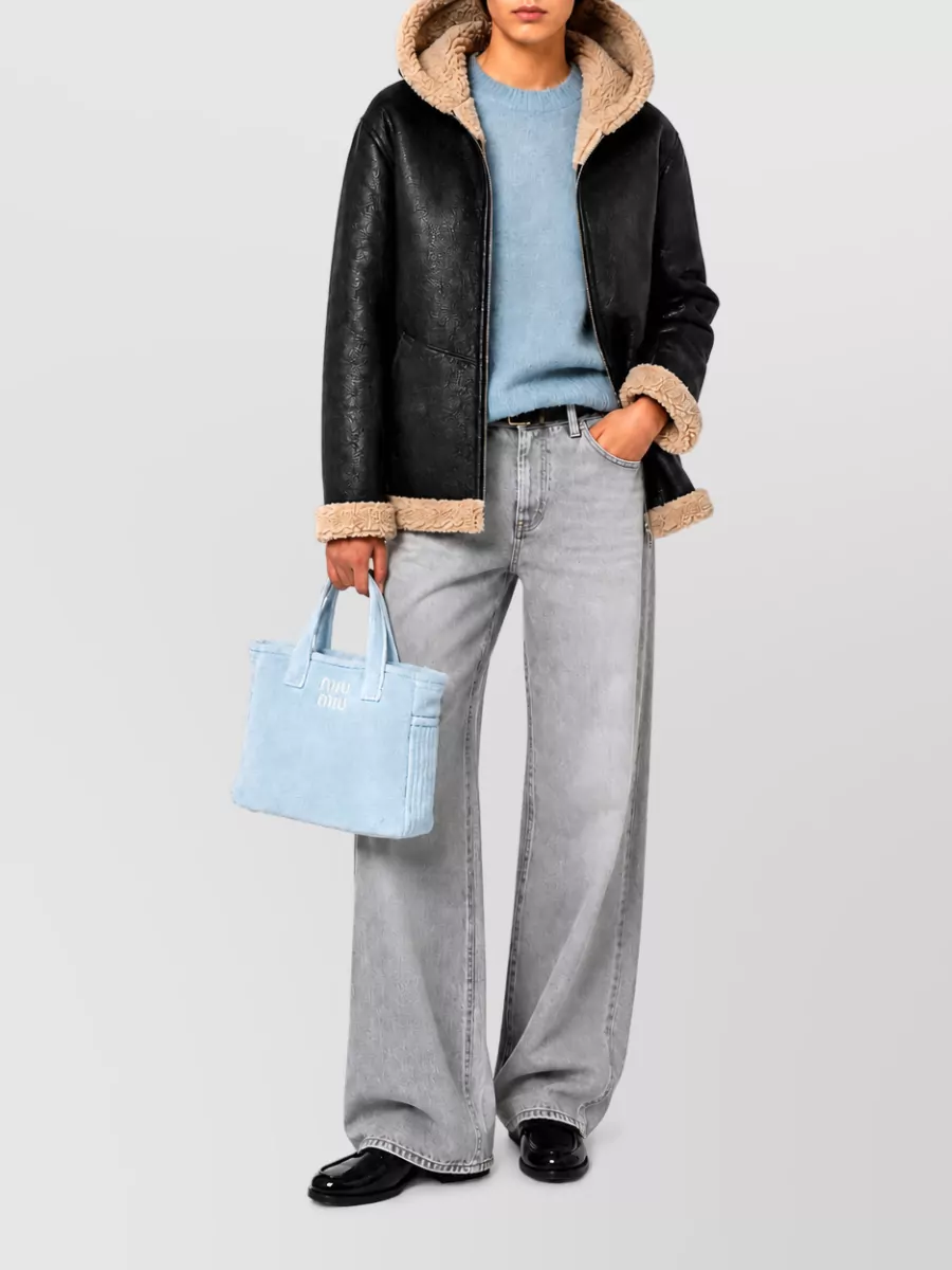La Rose Faux Shearling Double-Face Coat