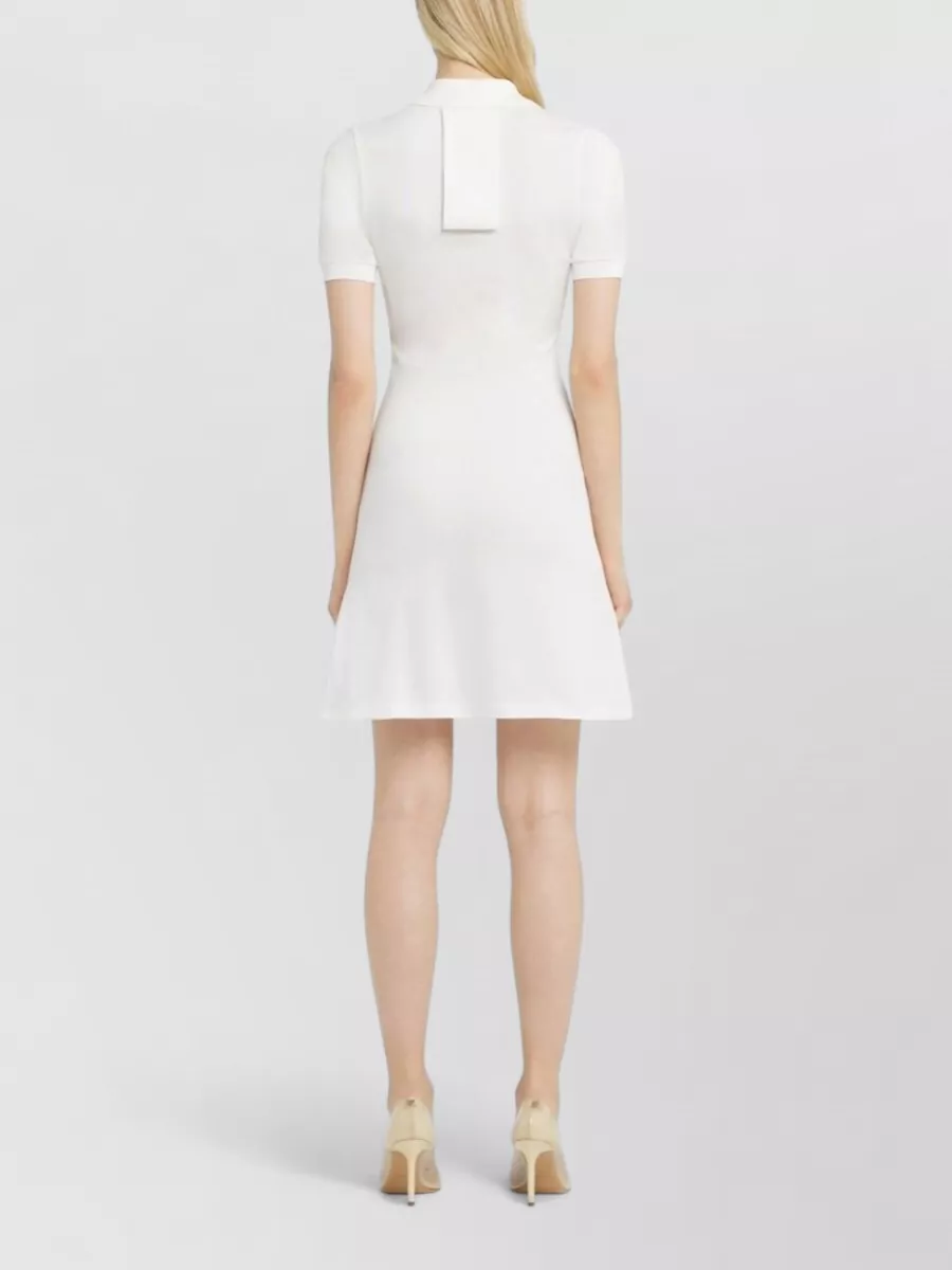 Courrèges Piqué Short-Sleeve Polo Mini Dress