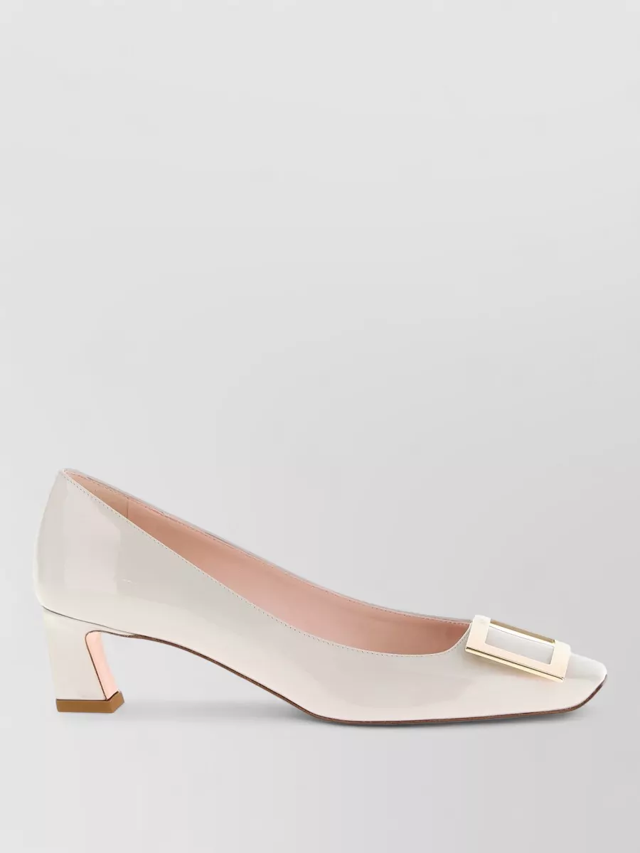 Roger Vivier Trompette Pumps Block Heel Patent Buckle