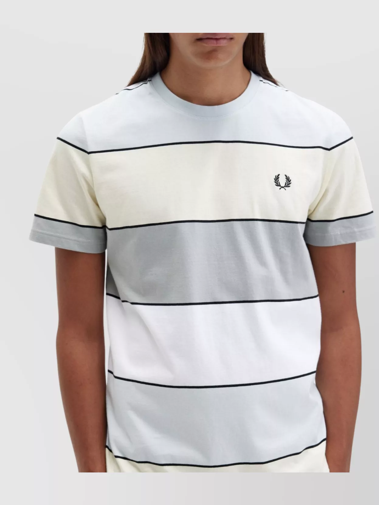 Fred Perry Striped Crew Neck T-Shirt With Short Sleeves