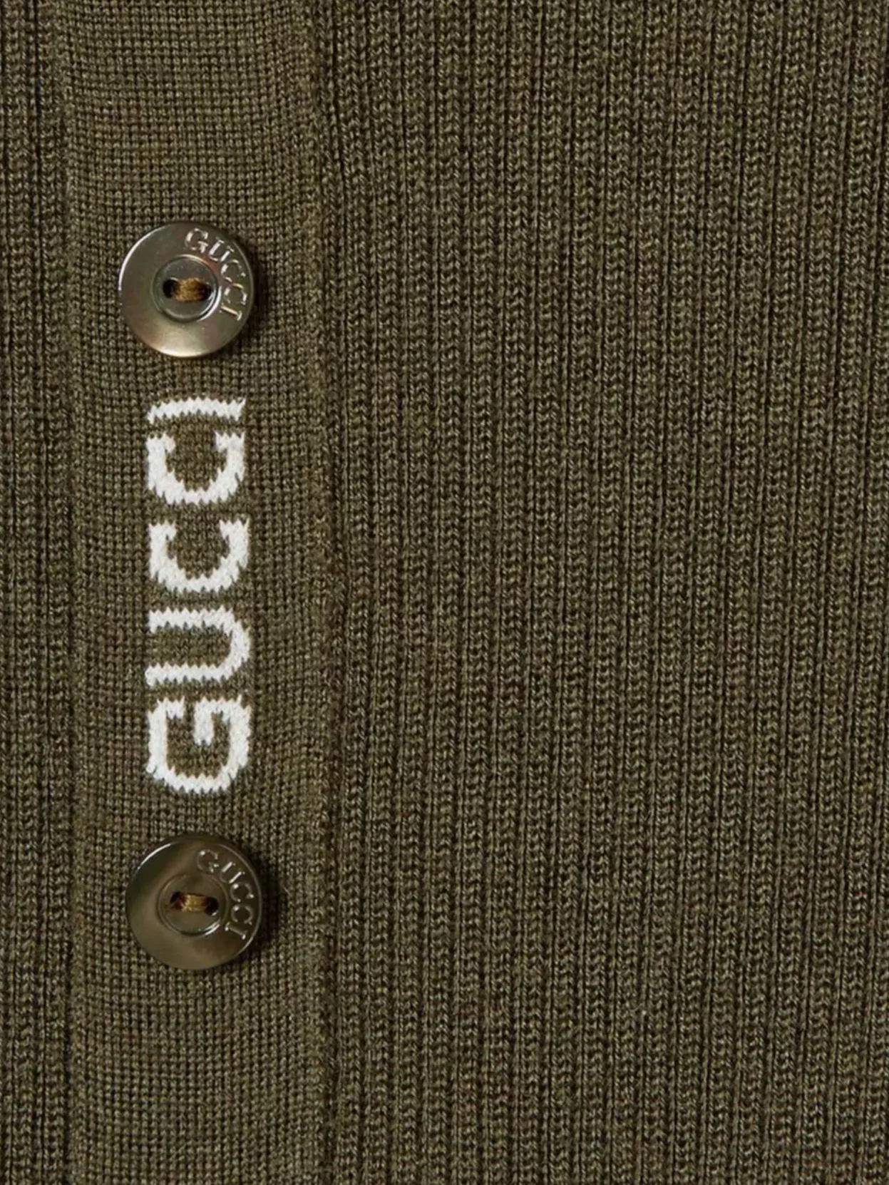 Gucci Cashmere Silk Polo Featuring Web Design