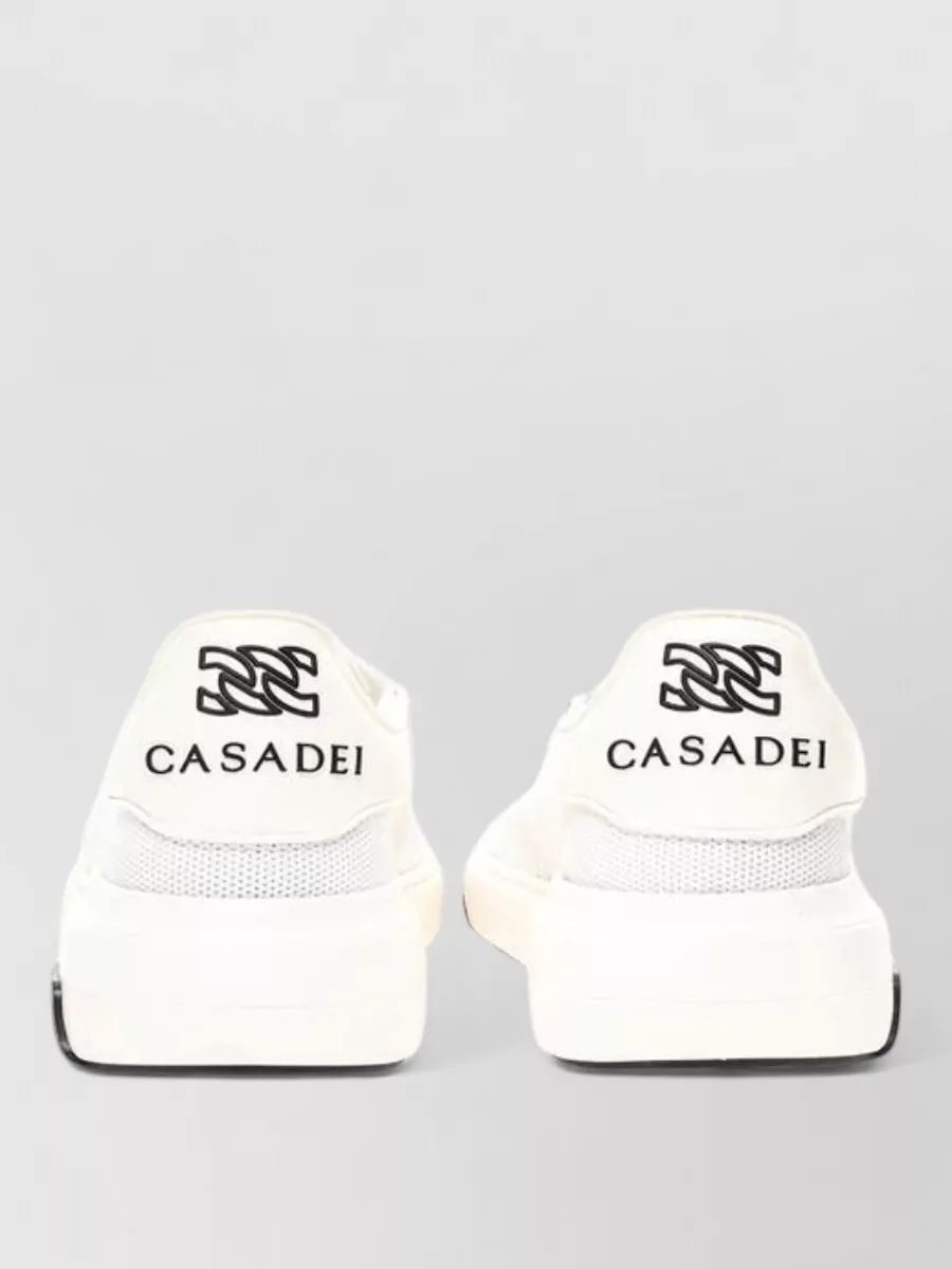 Casadei Leather Lace-Up Sneakers