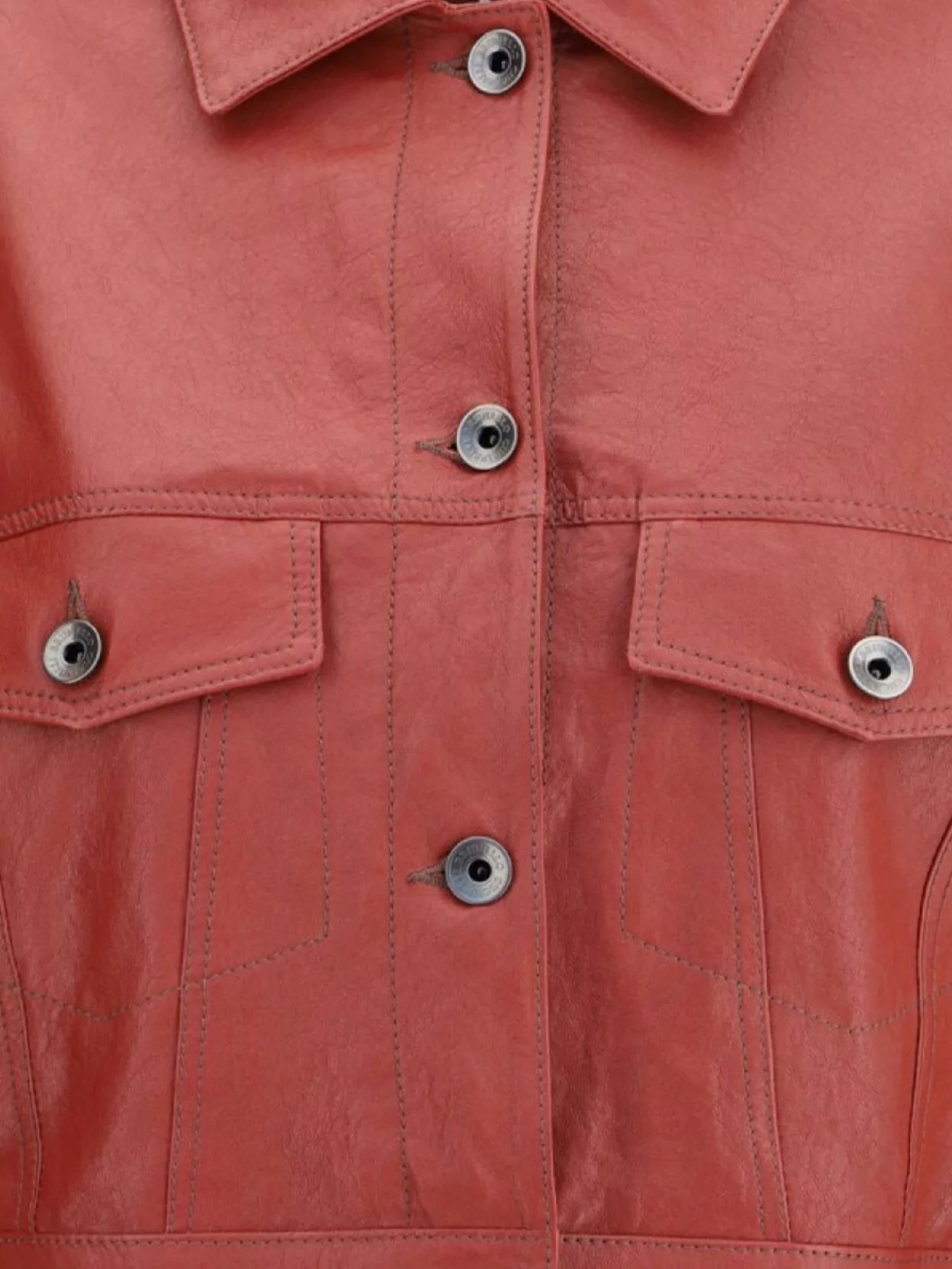 Brunello Cucinelli Cropped Leather Jacket With Patch Pockets