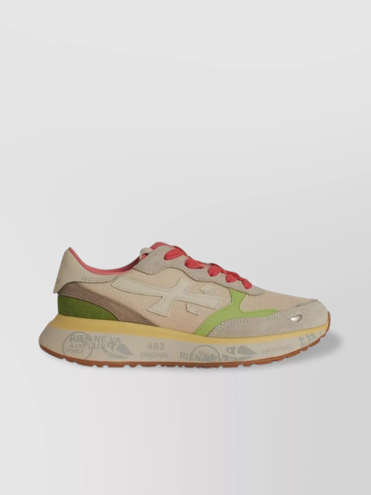 Shop Premiata 'lauryn' Sneakers Blend Cuir Multicolore