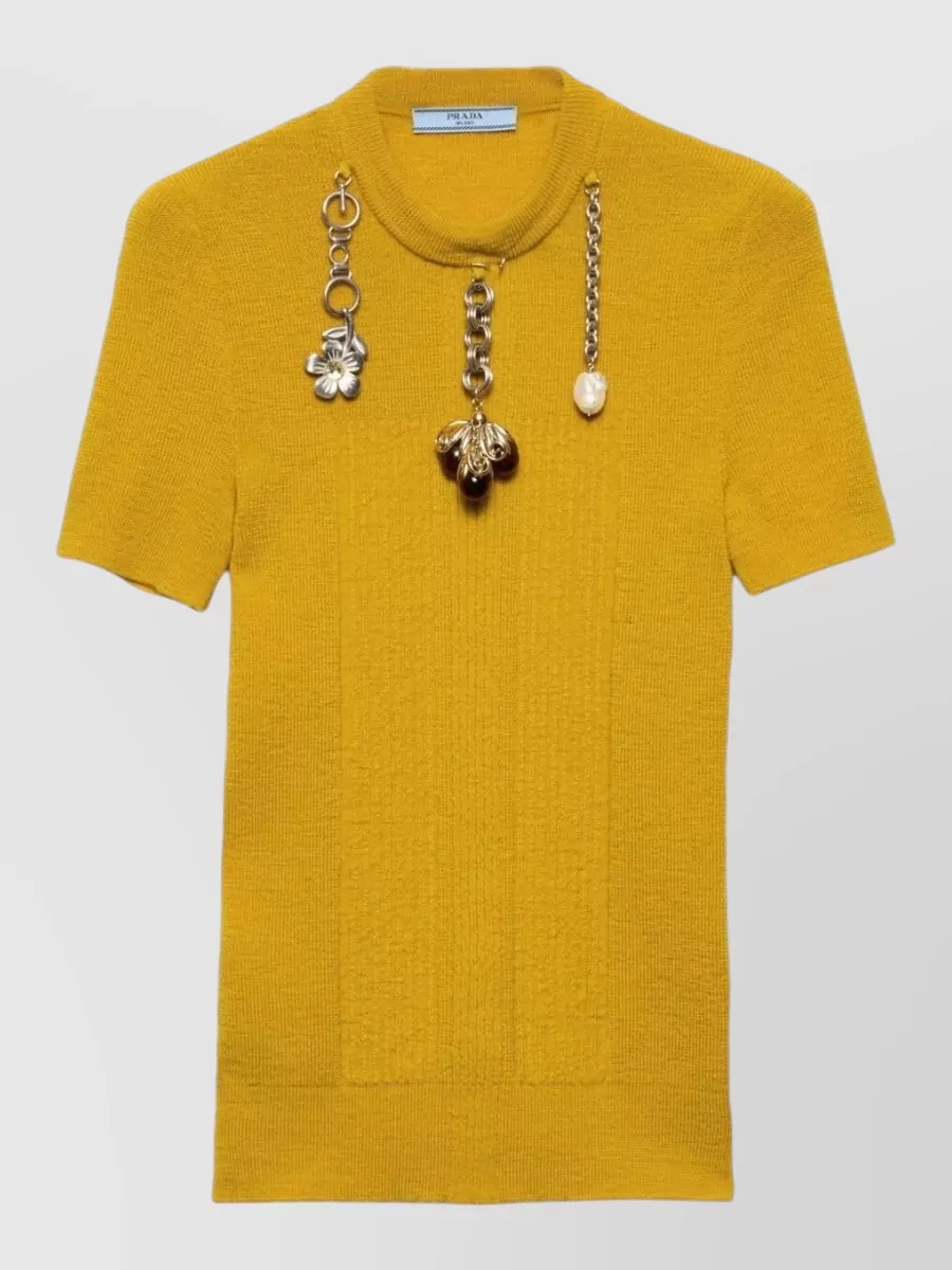 Prada Wool crewneck t-shirt